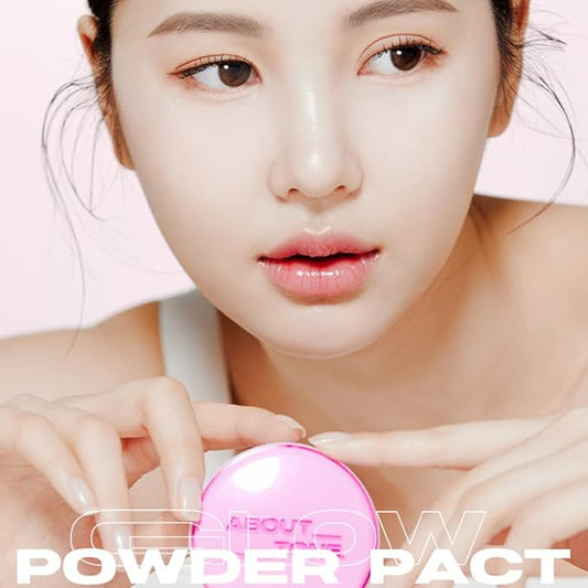 Glow Powder Pact + Long Lasting Makeup Coating Fixer BUNDLE SET