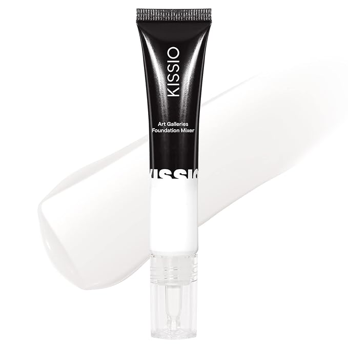 KISSIO Foundaton Mixing Pigment,White Pigment,Foundation Color Corrector,Smooth and Light,Blends Easily With BB Cream,Deep to Shallow,Cruelty Free, 0.67 oz