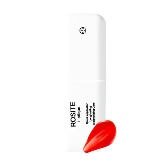 Liptique Korean Lip Stain Peel Off - 24 Hour Long Lasting Lip Tattoo, Waterproof & Transfer Proof, Nourishing & Hydrating Lip Tint for Women, Instant Plumping Lip Tints Peel Off (004 ROSITE)