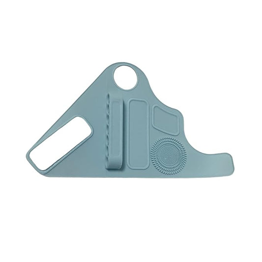 1Pc Makeup Palette Makeup Pad Wrist Strap Makeup Brush Holder,Blue