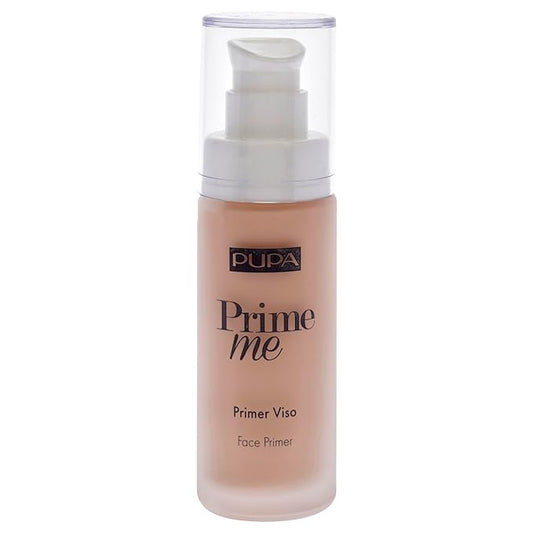 PUPA Milano Prime Me Corrective Face Primer - Pre Make-Up Face Base - For Dull-Looking And Lifeless Skin - Evens Out The Skin Tone, Giving It A Glowing And Fresh Appearance - 005 Peach - 1 Oz