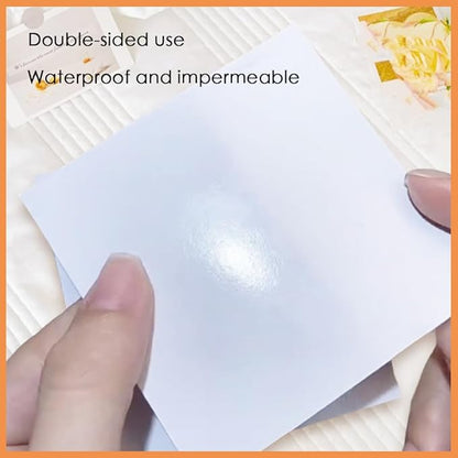 Disposable Gel Nail Polish Palette Mixing Paper Waterproof Nail Pigment Powder Palette Portable Makeup Mixing Palette Paper for Nail Art Manicure Mixing Tools (3 * 3in)