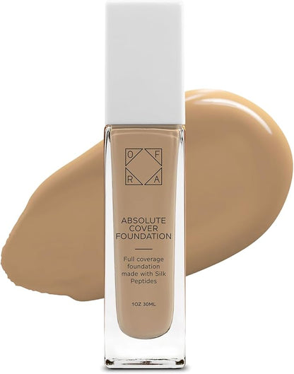 Absolute Cover Foundation #7 | Liquid Medium Coverage Foundation with Natural FInish | Oil-Free Face Makeup | Medium Tan Shade with Neutral Undertone | 1oz/30ml