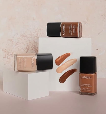 Gabriel Cosmetics Liquid Foundation, Organic Formula- 1 fl oz. (Cream Beige, 1.0)