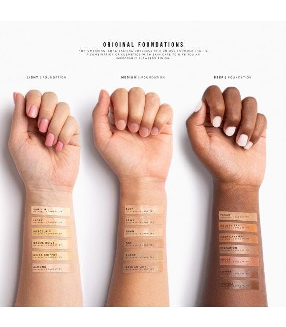 SeneGence MakeSense Original Foundation, Suede, 1 Fl Oz, Long-Lasting Oil-Free Formula with Skin-Nourishing Ingredients, Water-Resistant