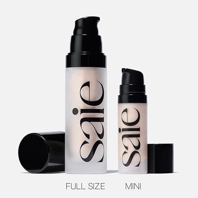 Saie Glowy Super Gel Lightweight Illuminator - Luminizer and Makeup Primer for Glowing Skin - Enriched with Vitamin C + Hydrating Squalane Oil - Starglow (1 oz)