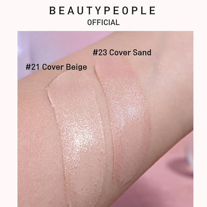 BEAUTYPEOPLE Full Cover Cushion Natural Long Lasting Make Up Liquid Foundation_#21 Cover Sand_Ver2
