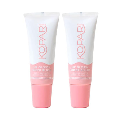 Kopari Sheer Blush Lip Glossy 2pk
