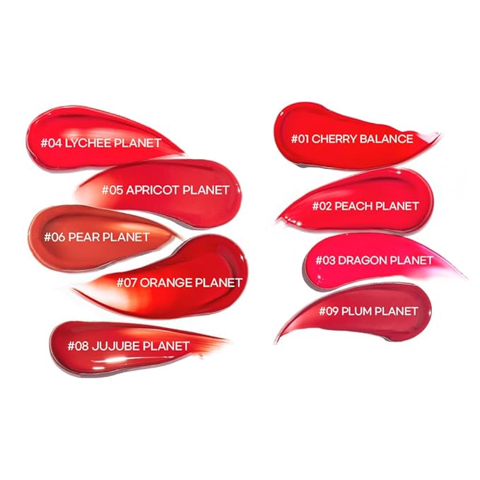New Planet Tint | Clear Glow Tint Non-Sticky Lightweight Hydrating Long-Lasting Shine High Pigmented Volumizing Moisturizing Natural Lip Stain (#06 Pear Planet, 4.1g)