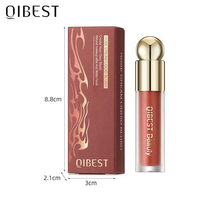 Liquid Blush Makeup, Weightless and Blendable Liquid Blush Wand for Cheeks - Long-Lasting Skin Tint Makeup with Natural-Looking, Radiant Glow (02# RED TOMATO)