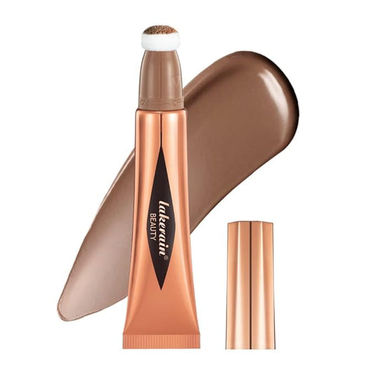 Liquid Blush Beauty Wand, Liquid Blush, Blush stick, Liquid Blush for Cheeks, Contour Beauty Wand, Natural Smooth Creamy Highlight Matte Liquid Blush Stick with Soft Cushion Applicator