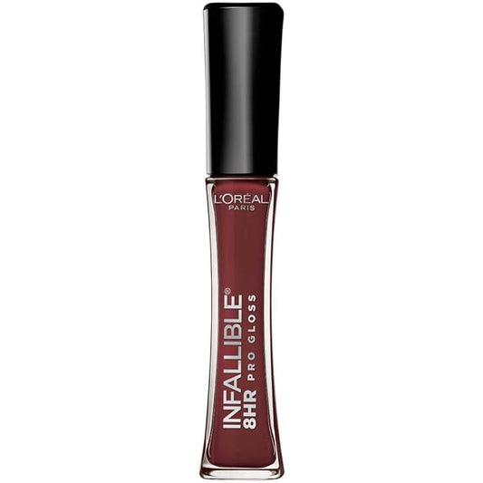 L’Oreal Paris Makeup Infallible 8 Hour Hydrating Lip Gloss, Raisin, 0.21 Fl Oz