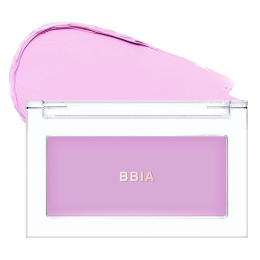BBIA Ready To Wear Downy Cheek Cream Blush 8 Color - Creamy Blendable & Buildable Blush Dewy Texture & Matte Finish High Pigment Longlasting Lightweight Natural Face Makeup, 0.12oz (04 DOWNY LAVENDER)