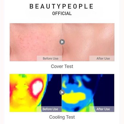 BEAUTYPEOPLE Full Cover Cushion Natural Long Lasting Make Up Liquid Foundation_#21 Cover Beige_Ver1