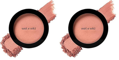 wet n wild Color Icon Blush, Effortless Glow & Seamless Blend infused with Luxuriously Smooth Jojoba Oil, Sheer Finish with a Matte Natural Glow, Cruelty-Free & Vegan - Pearlescent Pink(Packaged)