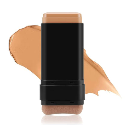 Boobeen Full Coverage Foundation Stick, Cream Foundation Makeup With Brush, Longwear Concealer And Contour Stick With Matte Finish To Cover Blemishes