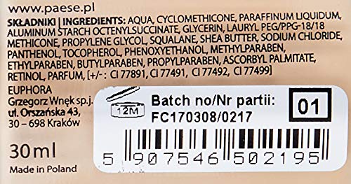 Paese Cosmetics Long Cover Fluid Foundation, Shade Number 01 30 ml