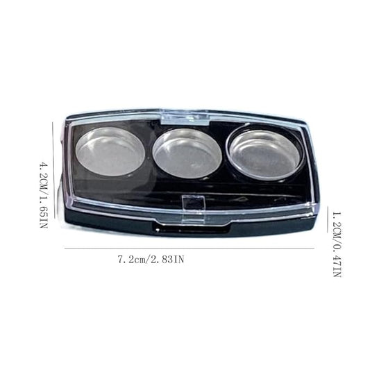 3 Grids Eyeshadow Dispenser,10PCS Lipstick Powder Box,Portable Empty Palette,DIY Eyeshadow Box,Eyeshadow Makeup Containers for Women