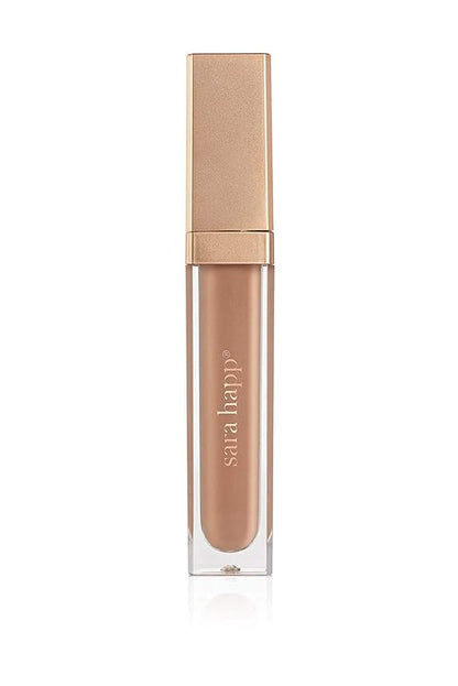 Sara Happ Nude Slip Luxe Gloss - High-Impact Shine & Long-Lasting Wear, Nourish, Hydrate, and Heal Your Lips, 0.21 fl. oz.