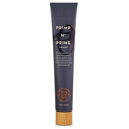 Face Primer | Primp N' Prime by The Organic Skin Co. | Primer Face Makeup | Primer for Oily Skin | Pore Minimizer for Face | Pore Reducer and Illuminating Primer | 2 Fl Oz