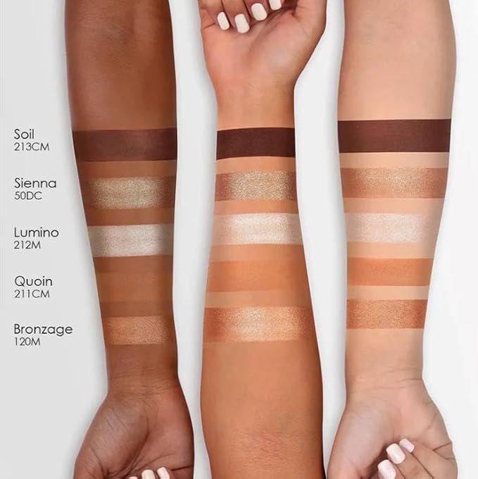 Natasha Denona Mini Nude Eyeshadow Palette Kit - Eyeshadow Palette + Round Eyeshadow Blending Brush. Bonus Premium Korean Sheet Masque with Collagen