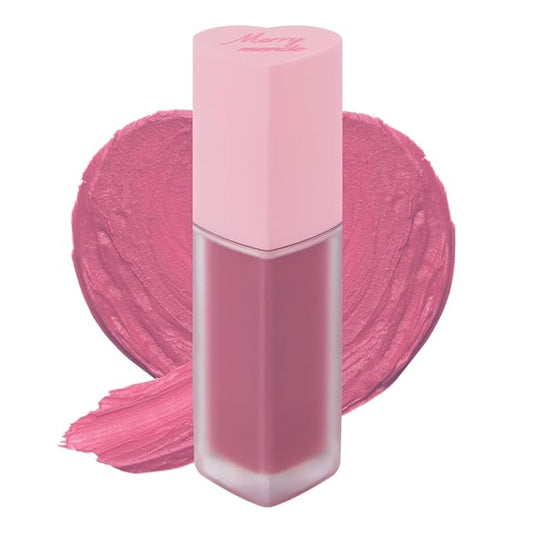 Cherry Heart Mega Tint – High-Pigment, Smudge-Proof Korean Lip Tint for All-Day Wear (10 Dusty Pink, 1 Count)