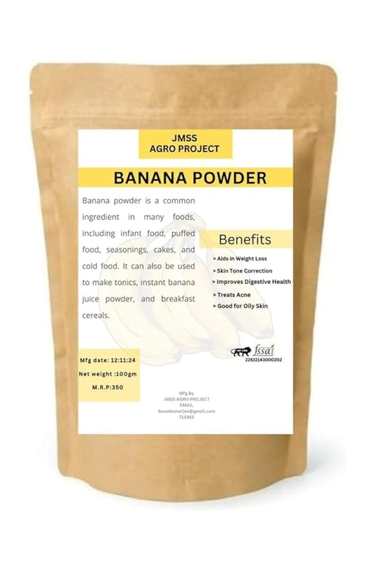 JMSS Agro Project 100% Natural Banana Powder (3.52 oz)