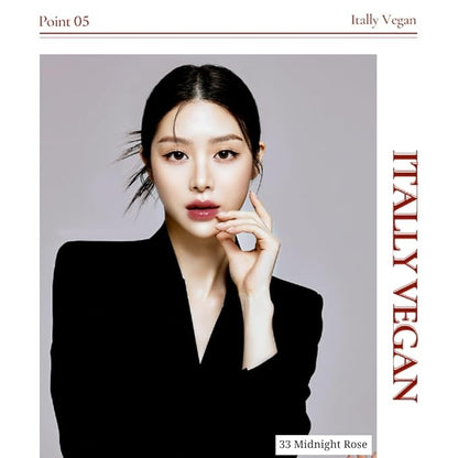 VINNE Plumping Glow Tint Lip Balm: Makeup Vegan-Certified by Italy's V-LABEL, 5-in-1 Function with (Intense Cherry)
