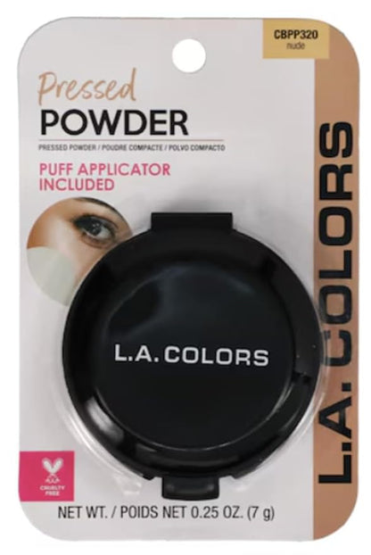 LA Colors Pressed Powder wih Applicator, BPP320 Nude, 0.35 Oz