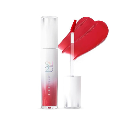 New Planet Tint | Clear Glow Tint Non-Sticky Lightweight Hydrating Long-Lasting Shine High Pigmented Volumizing Moisturizing Natural Lip Stain (#04 Lychee Planet, 4.1g)