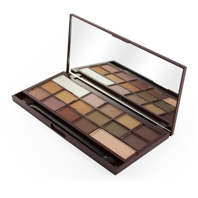 Makeup Revolution I Heart Makeup Palette Zestaw cieni do powiek Chocolate Golden Bar 22g (16 kolorĂlw)