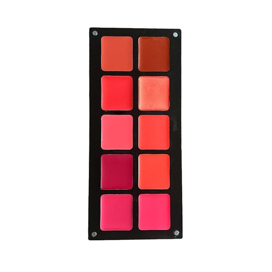 Cheeks & Lip Palette | Lipstick and Blush | Cream Formula | Reusable Magnetic Case | For All Skin Types (Reds and pinks)