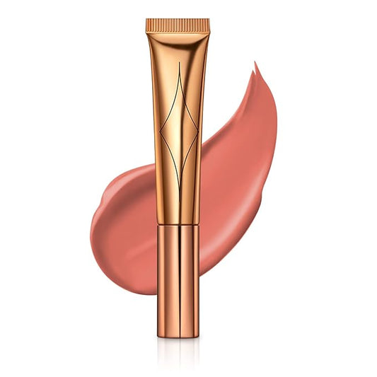 Liquid Blush Beauty Wand, Liquid Face Concealer Contouring Stick Matte Liquid Highlight Blush with Cushion Applicator Attached Easy to Blend Long Lasting Smooth Super Silky Cream Blush Stick (02#)