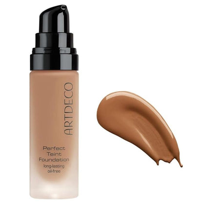 ARTDECO Perfect Teint Foundation - Warm Butter Pecan - Lightweight Liquid Formula - Medium to Full Coverage - Without Mask-Like Effect - Vegan Makeup - Hyaluron - 0.67 Fl Oz