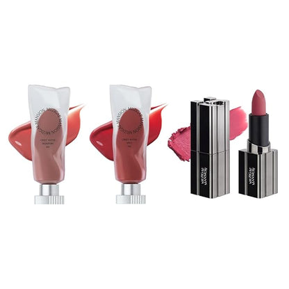 MUZIGAE MANISON City Chic Trio - 06 Ruffle | Objet water 01 Signature & 02 Spicy & Moodwear Blur 06 Ruffle | K-Beauty Lip Stain Matte Lipstick