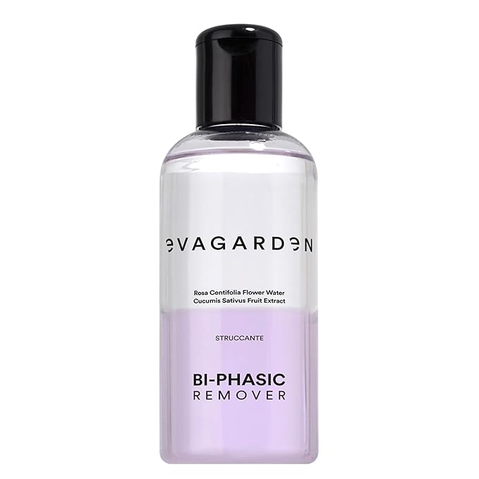 Biphasic Make-Up Remover - Suitable for All Skin Types - Water and Oil Mixture - Eliminates Waterproof Products from Eyes and Lips - Soothing and Refreshing Action Formula - 3.38 oz