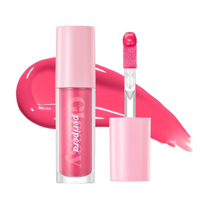 Peripera Ink Glasting Lip Gloss, Non-Sticky, Gloss Shine, 4XL Wand for Easy Application, Korean Lip Gloss, Fuller Looking Lips, Buttery Soft, Long Lasting Lip (014 FIND JOY)