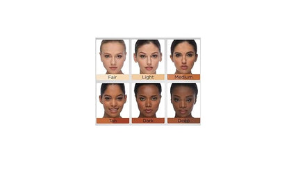 EVE PEARL Dual Salmon Concealer And 202 Concealer Blender Brush Full Coverage Under Brighten Eye Pro Concealer Brush Set Makeup Kit (Dark)
