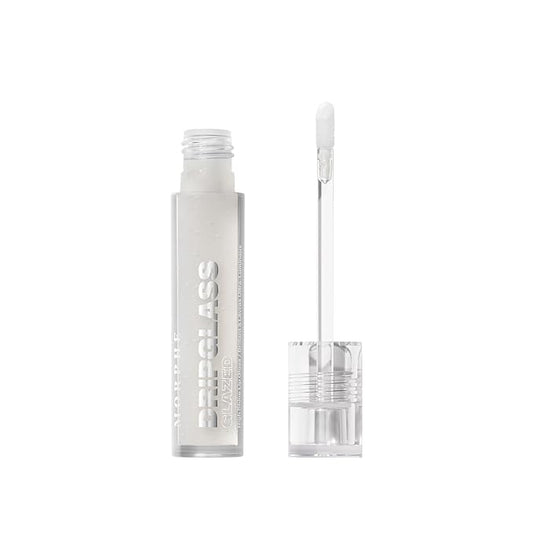 MORPHE Dripglass High Shine Lip Gloss - Glazed, Semi-Sheer & Nourishing Lip Makeup - Buildable Formula Infused with Plant-Derived Squalane & Vitamin E - So Transparent (0.13 oz)