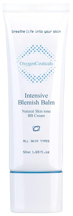 Intensive Blemish Balm – Premium BB Cream with Natural Coverage, Infused with Oxygen, Hyaluronic Acid, and Centella Asiatica (50ml/1.69 oz)