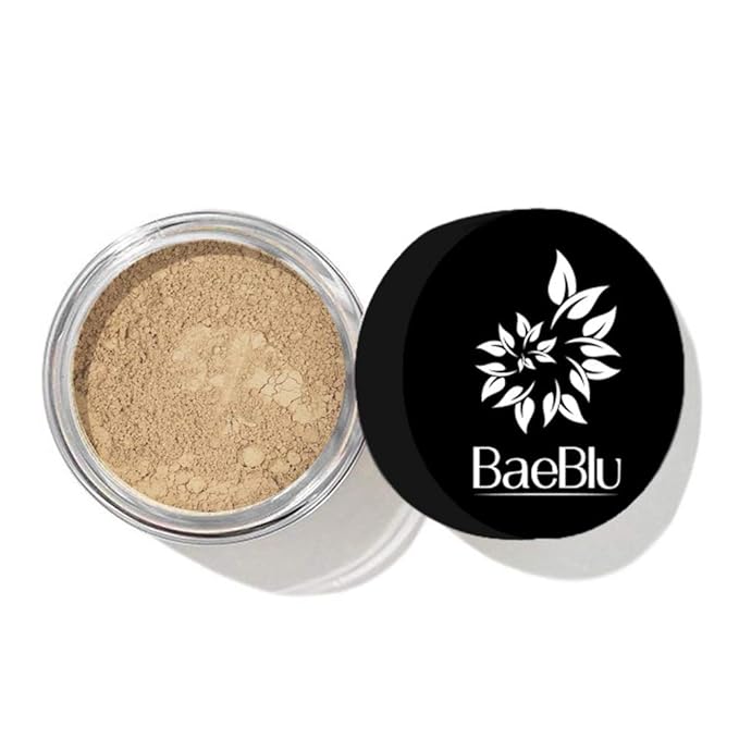 InstaFame Loose Mineral Foundation Powder, Full Coverage Matte With Natural SPF for Sensitive Skin, Create