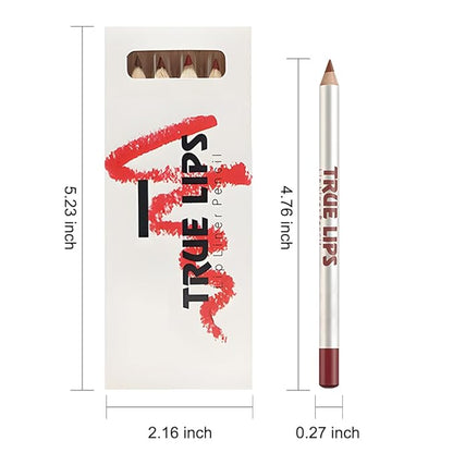 12 Pcs Natural Nude Brown Beige Colors Lip Liner Lipstick Pencils Set for Daily Makeup,Easy to Apply & Remove,Waterproof (set13)