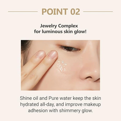 ETUDE Glow On Base Hydra 30ml (21AD) | All-in-One Makeup Hydration Glowing Base with a Long-Lasting Effect and Dewy Finish | Korean Makeup