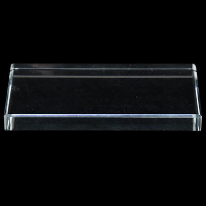 ZJchao Nail Art Palettes, Glass Nail Palettes False Eyelash Glue Holder for Mixing Color Blending Glass Rectangle Makeup