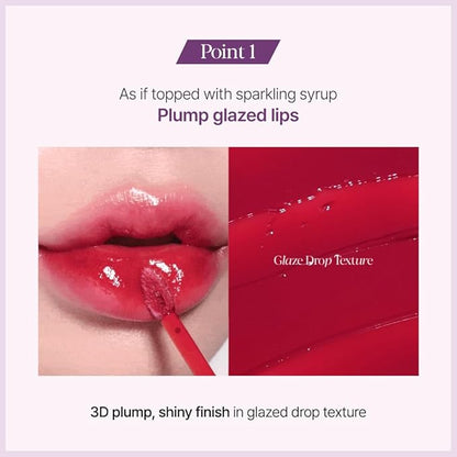 Espoir Couture Lip Tint Glaze #7 Brulee 0.19oz | Volumizes & High-Shine Lip Plumper | Long-Lasting Vibrant Color | Thickening radiance Lip Stain | Tinted Lip Moisturizer | Korean Lip Makeup