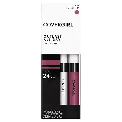 COVERGIRL Outlast All-Day Lip Color With Topcoat, Plum Berry