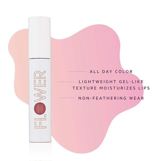 FLOWER BEAUTY By Drew Barrymore Bitten Lip Stain - Long-Lasting Color - Hydrating + Water-Based Formula - Gel-Like Texture - (Play)