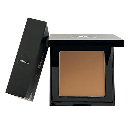 Koko'e Cosmetics Pressed Face Powder, Matte Finish Compact makeup powder (Warm)