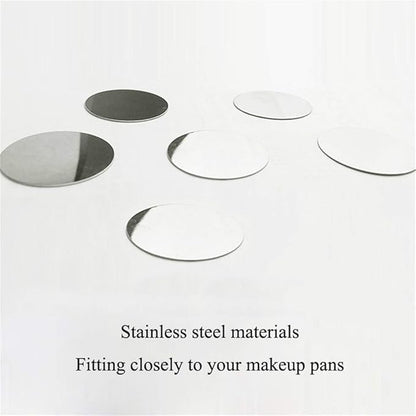 TUOKING Metal Stickers Design For Non-Magnetic Makeup Pans Suit For Blank Magnetic Makeup Palette (Diameter：25mm)