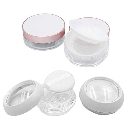 15g/20g Portable Loose Powder Container Makeup Case Plastic Empty Travel Powder Container Refillable Powder Box DIY Makeup Powder Case